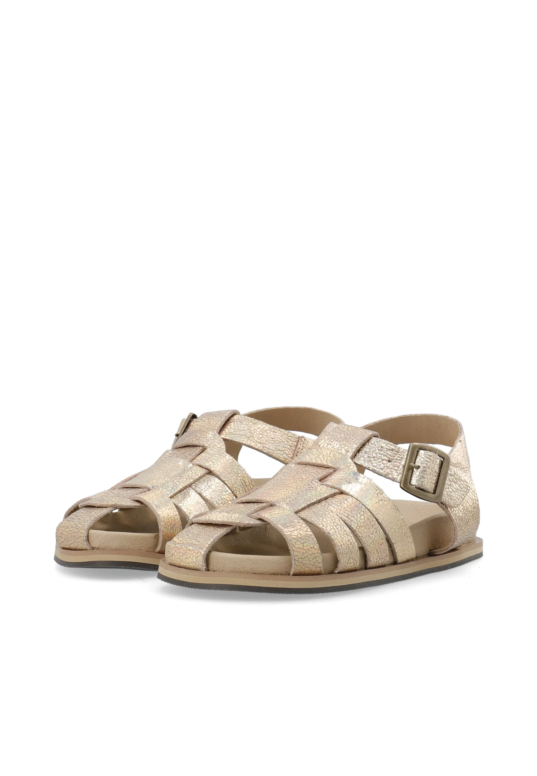 CASJENNY Fisherman Metallic Suede Vegetable Tanned