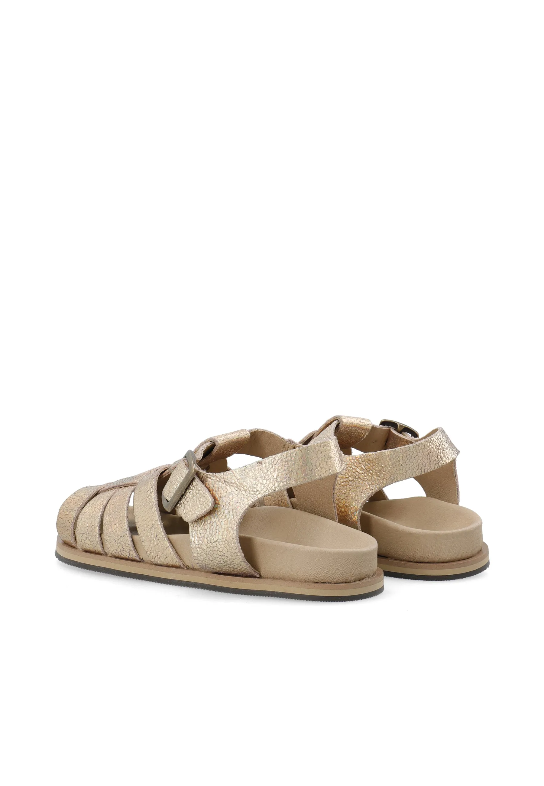 CASJENNY Fisherman Metallic Suede Vegetable Tanned