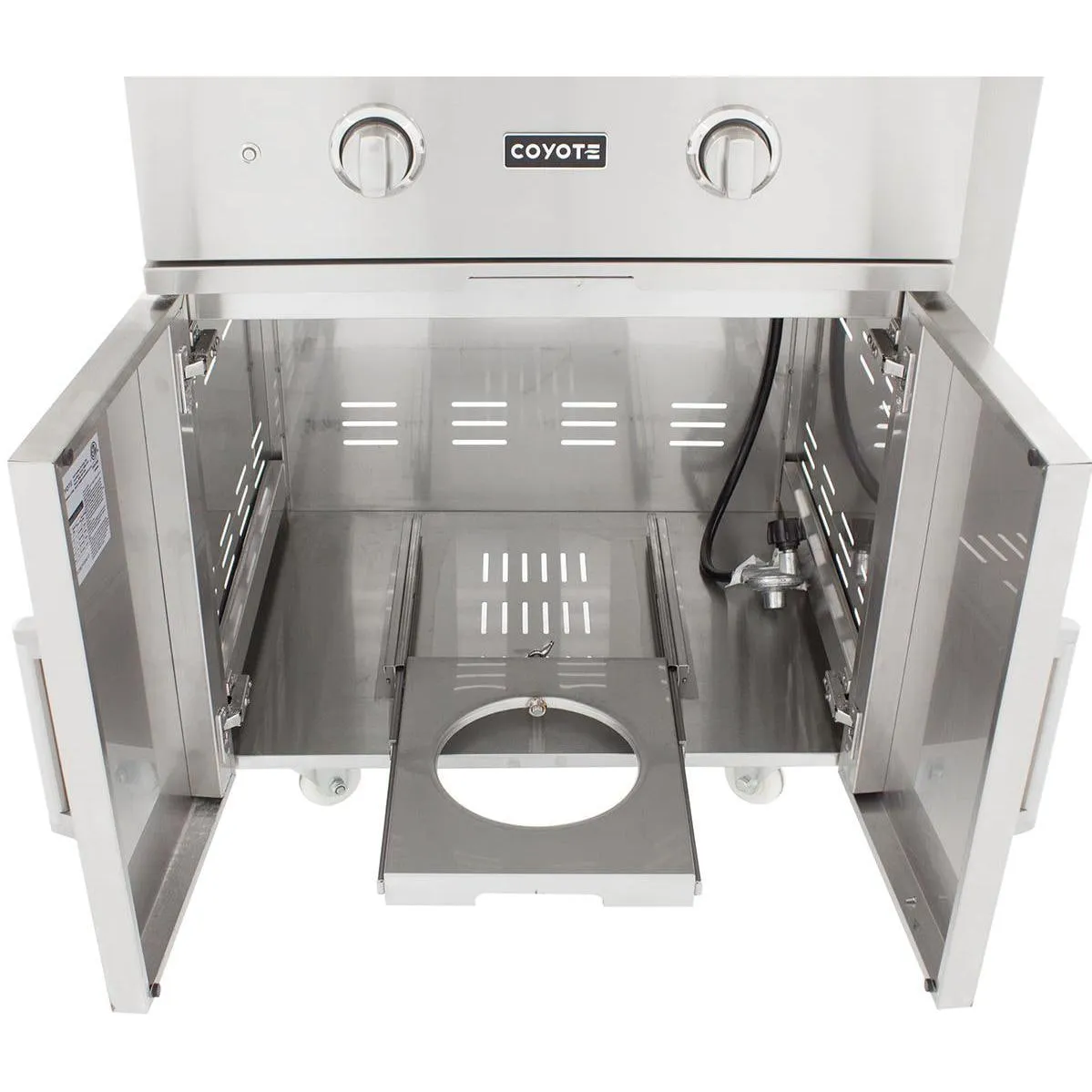 Coyote Grills: 28" Coyote C-Series Grill on Cart, w/ Interior Lights