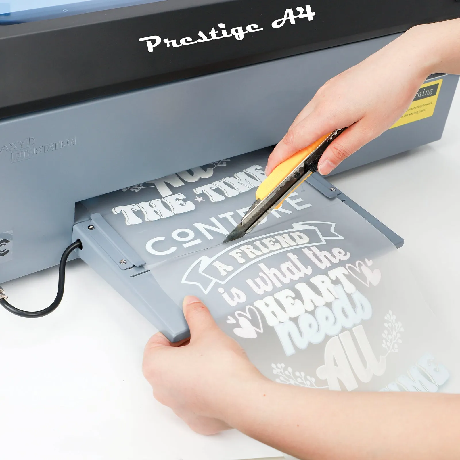DTF Station Prestige A4 DTF Printer with Ink, Film, and Supplies - Classic Black and Grey