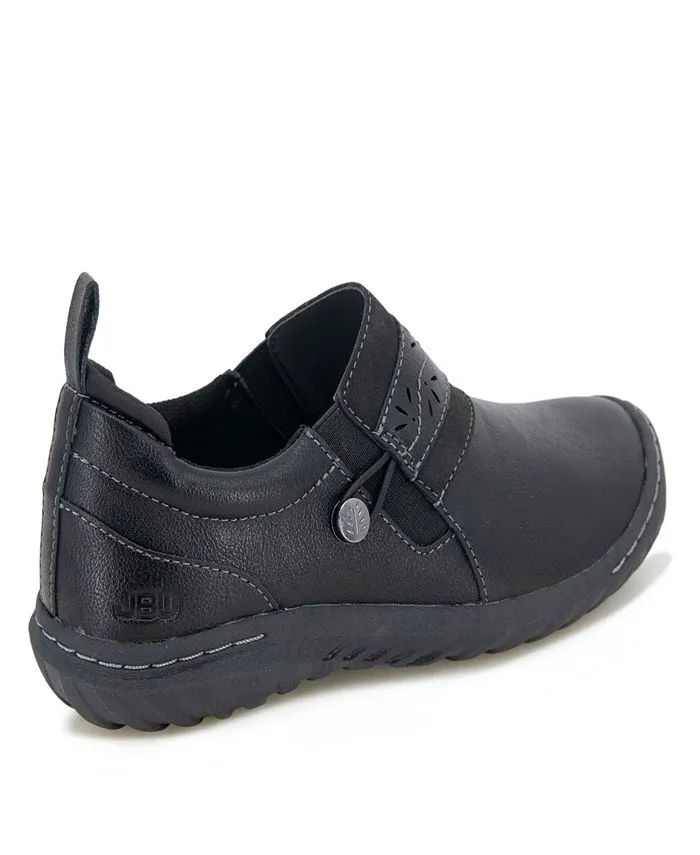 Fern JBU Women's Casual Moccasins, Black