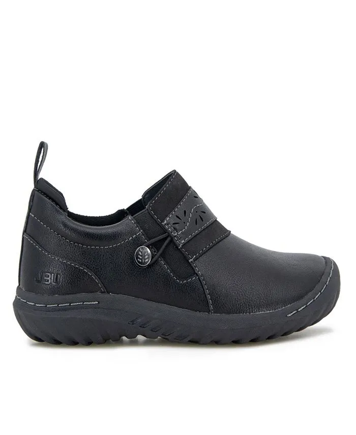 Fern JBU Women's Casual Moccasins, Black