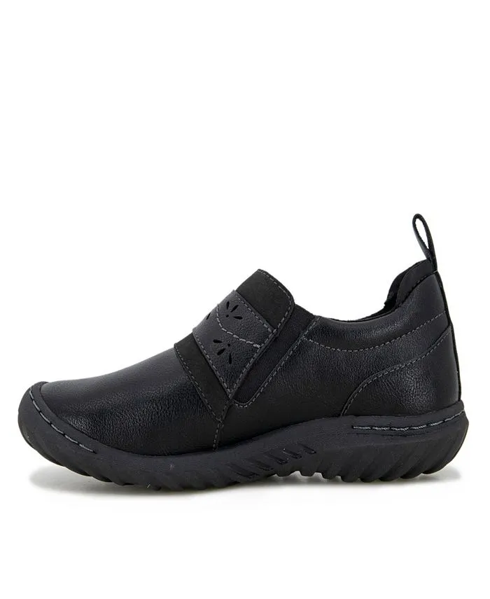 Fern JBU Women's Casual Moccasins, Black