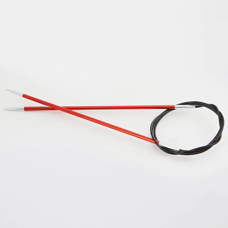 KnitPro Zing Fixed Circular Needles, Length 25 cm (thickness 2.00 - 5.00 mm)