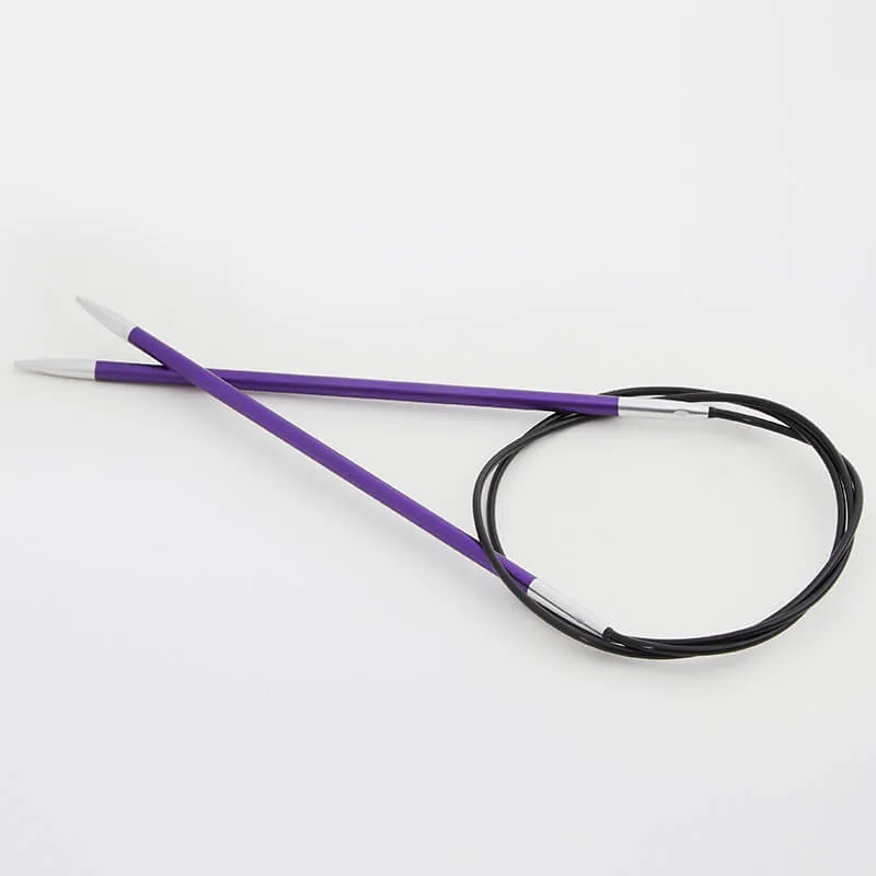 KnitPro Zing Fixed Circular Needles, Length 25 cm (thickness 2.00 - 5.00 mm)