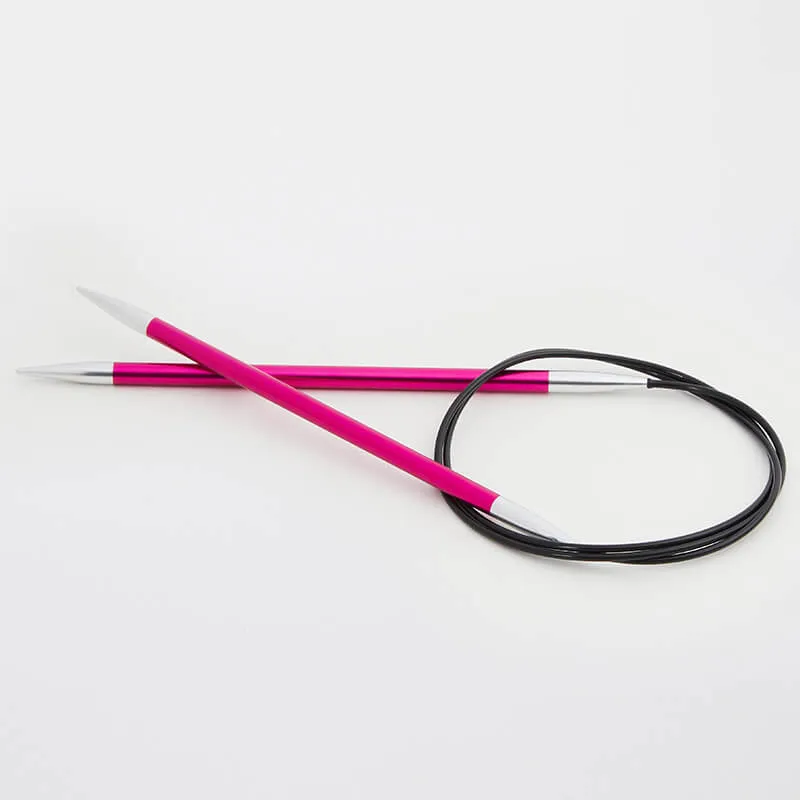 KnitPro Zing Fixed Circular Needles, Length 25 cm (thickness 2.00 - 5.00 mm)