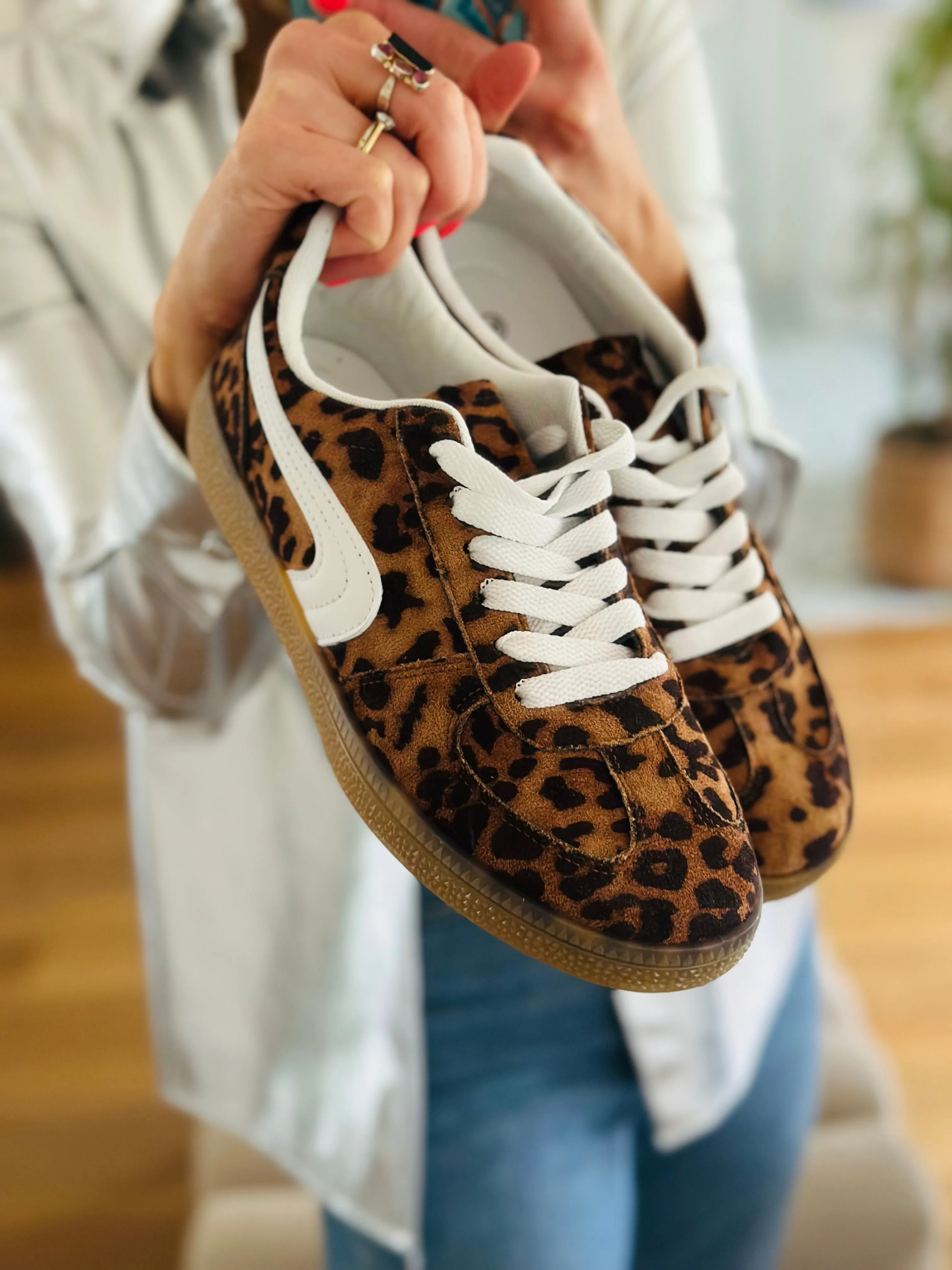 Leopard Lace Ups size 36 and 38