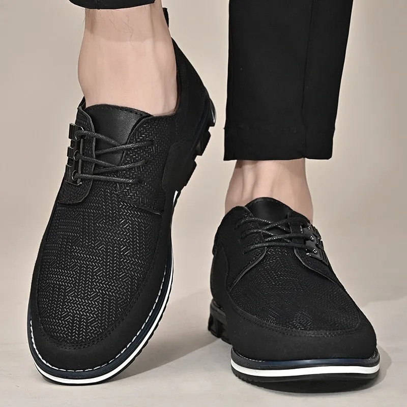 Men Casual Shoes High Quality Elastic Band Men's Loafers Fashion Comfortable Men's Shoes Slip on Driving Shoes Moccasins Size 48