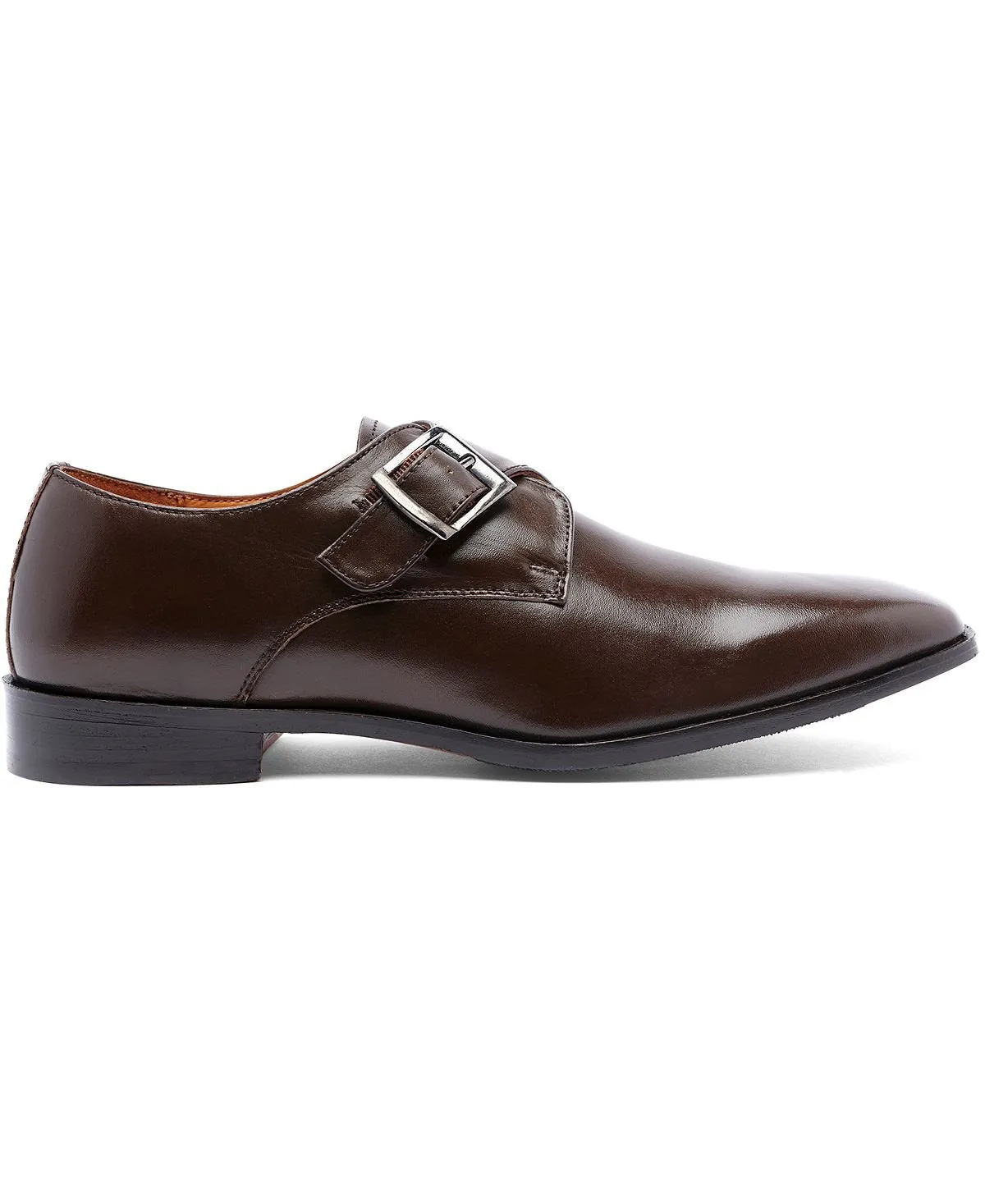 Men's freedom loafers with one monk strap Carlos by Carlos Santana, dark brown
