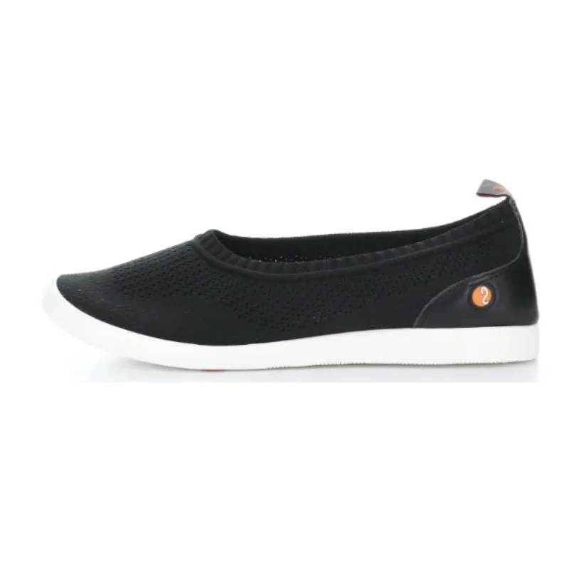 Softinos Lali694SOF Knit Black Women's Loafers