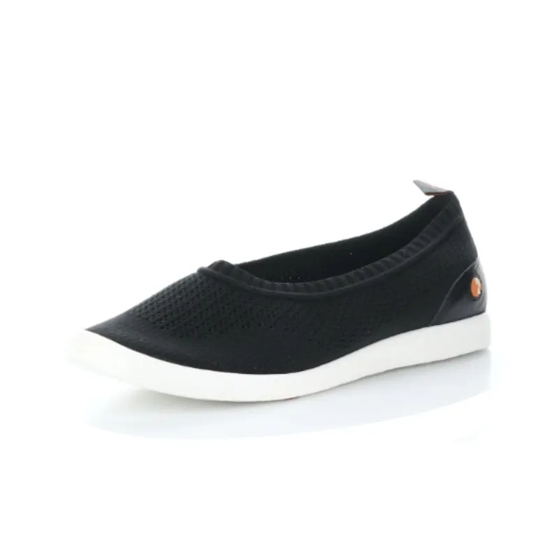 Softinos Lali694SOF Knit Black Women's Loafers