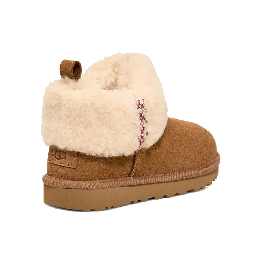 UGG ULTRA MINI UGG BRAID CHESTNUT - WOMENS