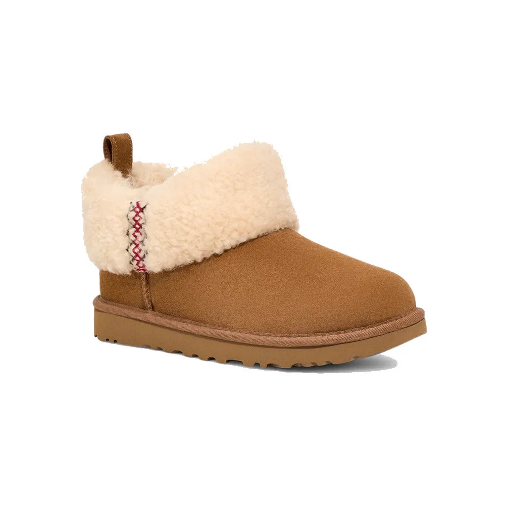 UGG ULTRA MINI UGG BRAID CHESTNUT - WOMENS