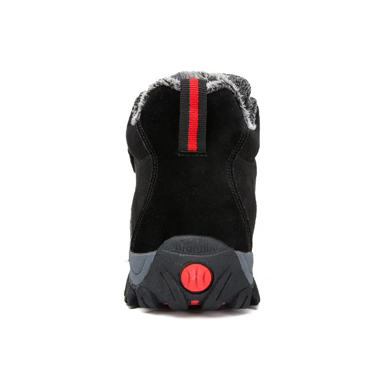 Women Hook Loop High Top Warm Fur Lining Hiking Outdoor Casual Boots