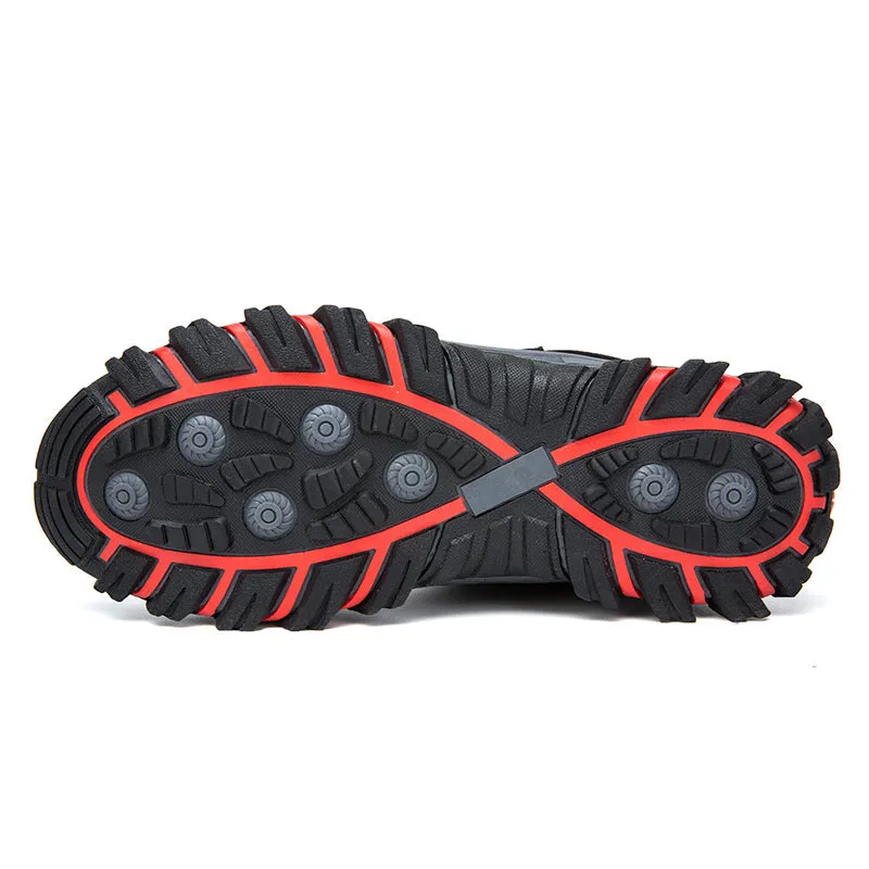 Women Hook Loop High Top Warm Fur Lining Hiking Outdoor Casual Boots