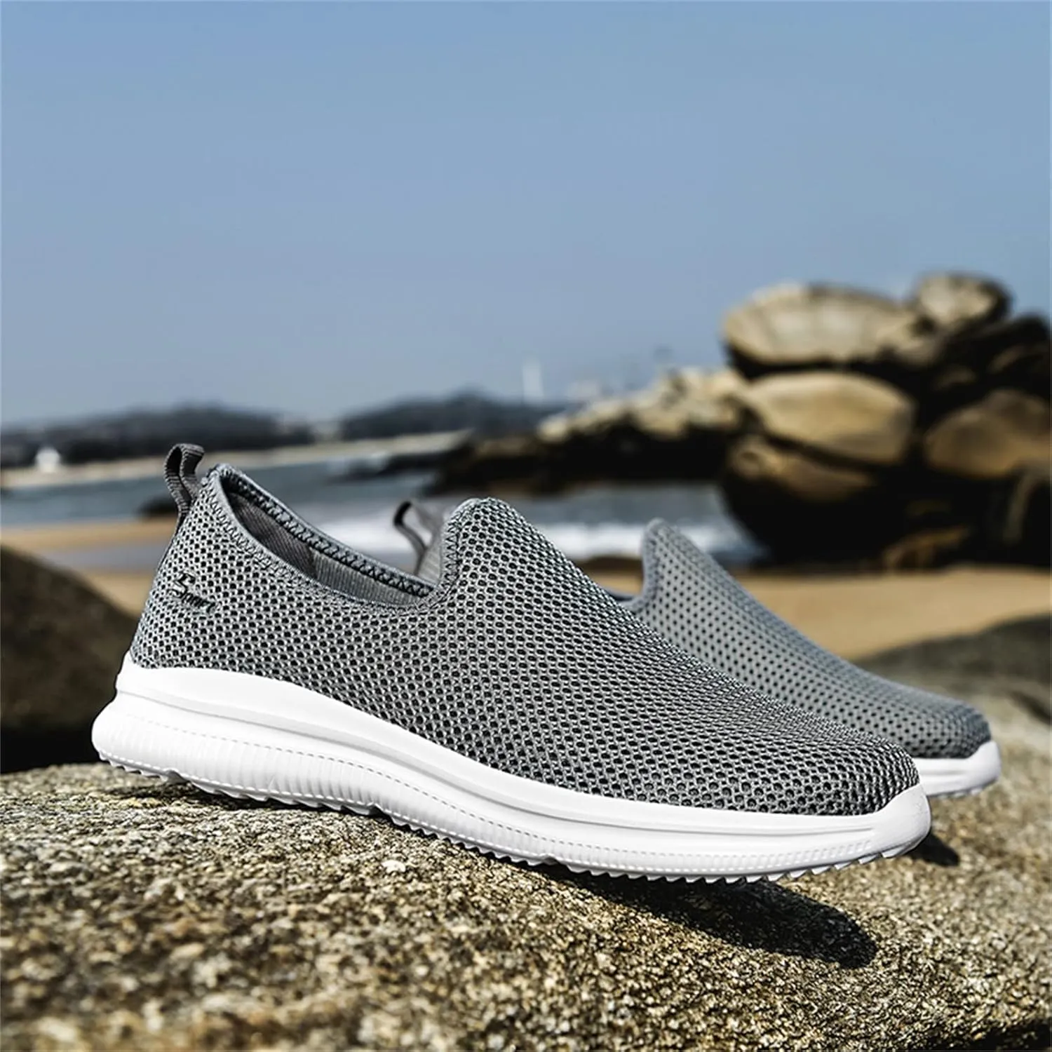 Womens Slip On Walking Shoes Lightweight Breathable Non Slip Non Slip Work Shoes Women Casual Women's Casual Shoes Waterproof Sneakers Tennis Shoe Cross Trainer Shoe
